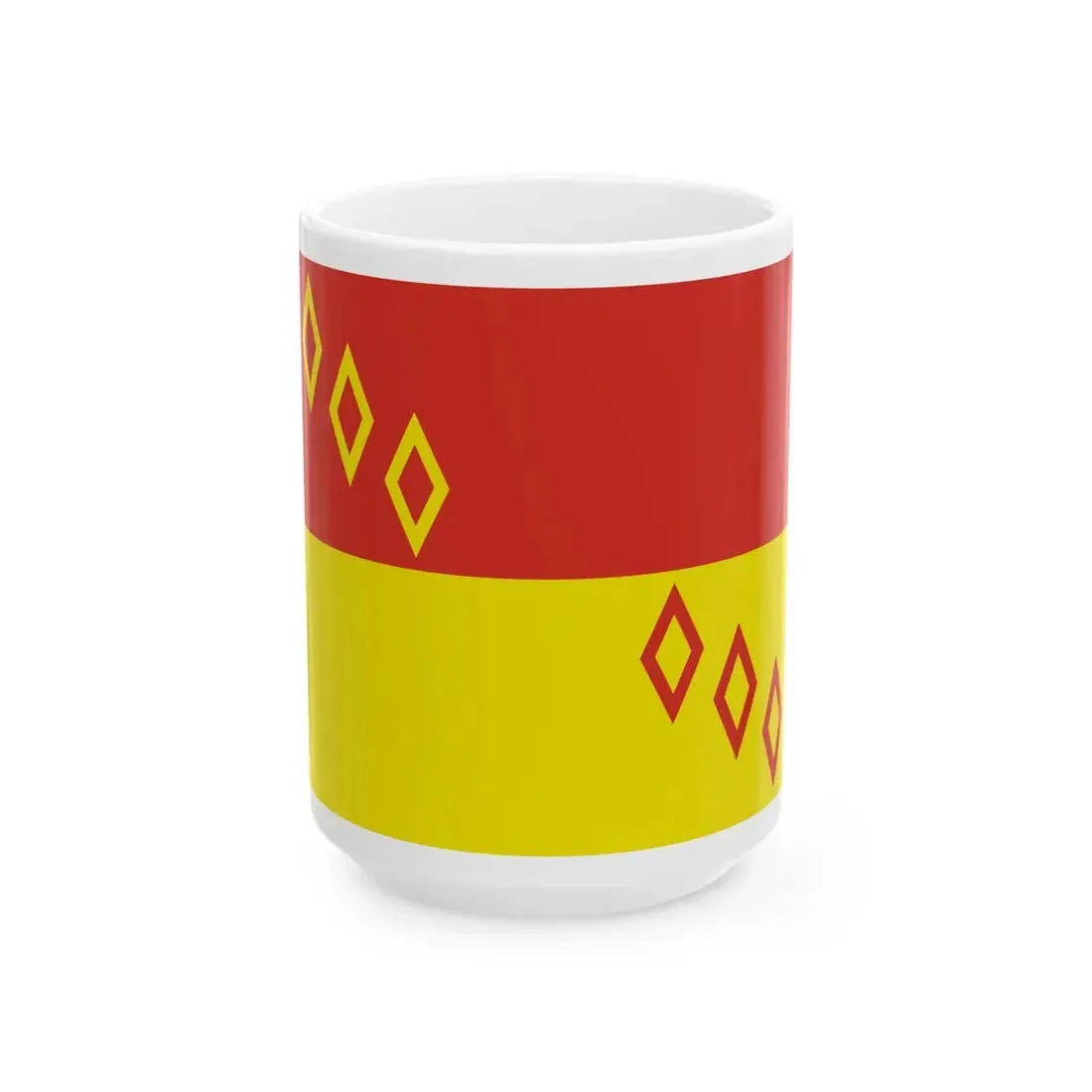 Flag of Noginsky rayon Moscow oblast (Russia) White Coffee Mug 15oz - Go Mug Yourself