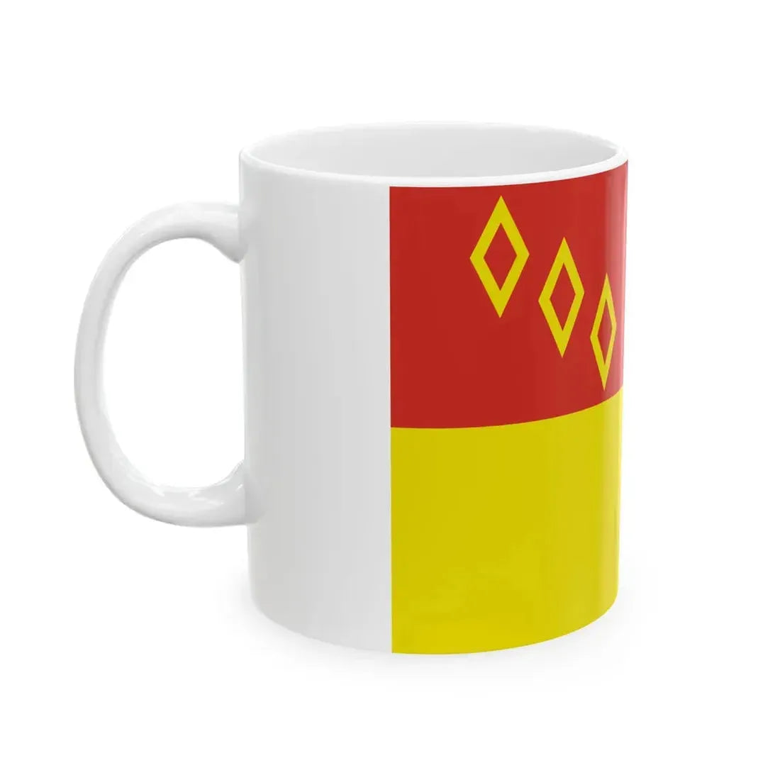 Flag of Noginsky rayon Moscow oblast (Russia) White Coffee Mug - Go Mug Yourself