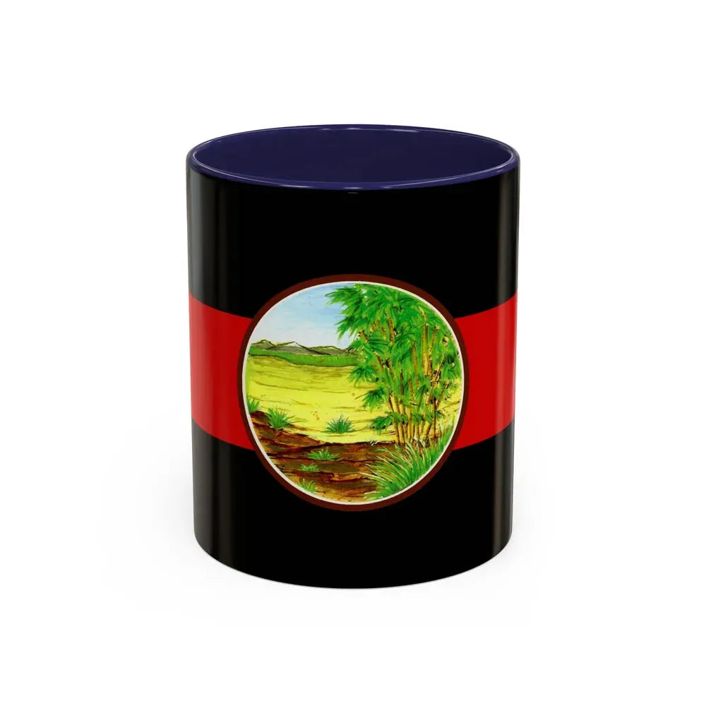 Flag of Nong Khai Province Thailand - Accent Coffee Mug 11oz Navy - Go Mug Yourself