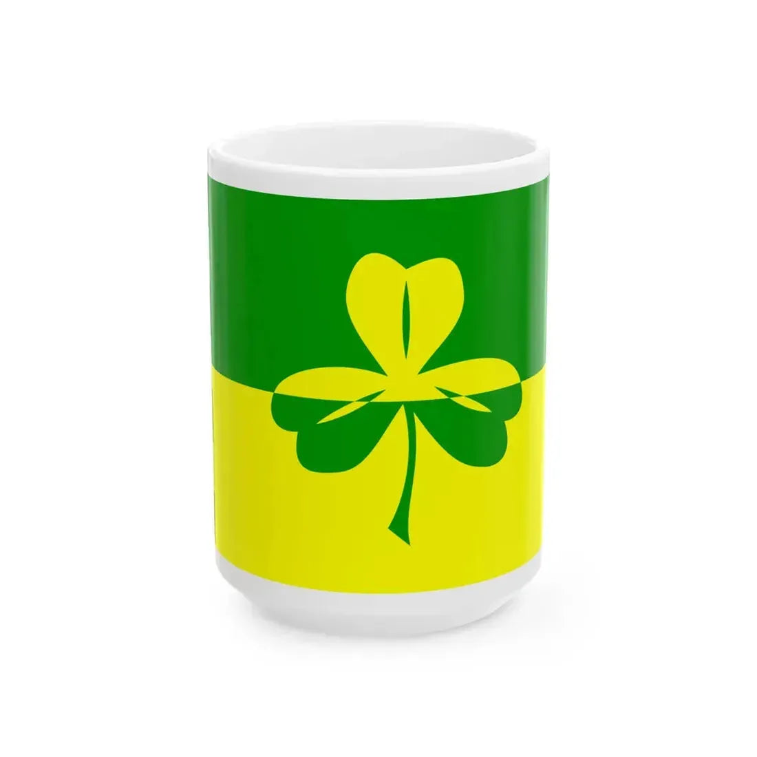 Flag of Noordenveld (Netherlands) White Coffee Mug 15oz - Go Mug Yourself