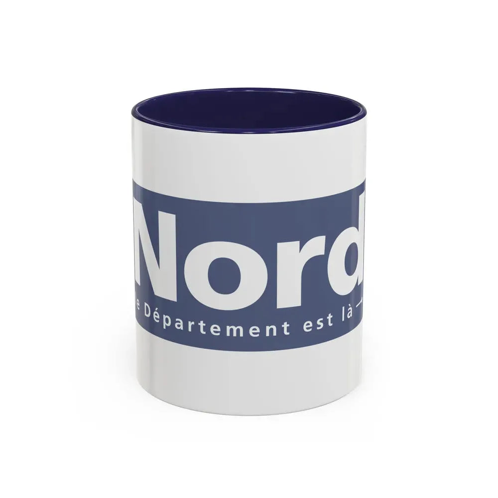 Flag of Nord France - Accent Coffee Mug 11oz Navy - Go Mug Yourself