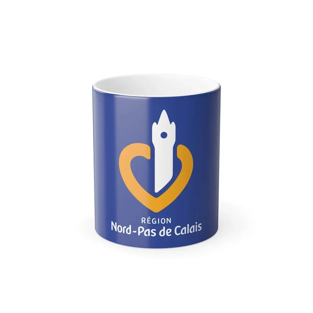 Flag of Nord Pas de Calais France 2 - Color Changing Coffee Mug 11oz - Go Mug Yourself