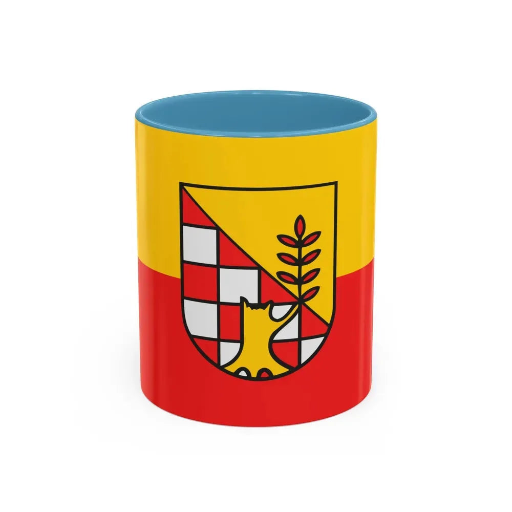 Flag of Nordhausen Germany - Accent Coffee Mug 11oz Light Blue - Go Mug Yourself