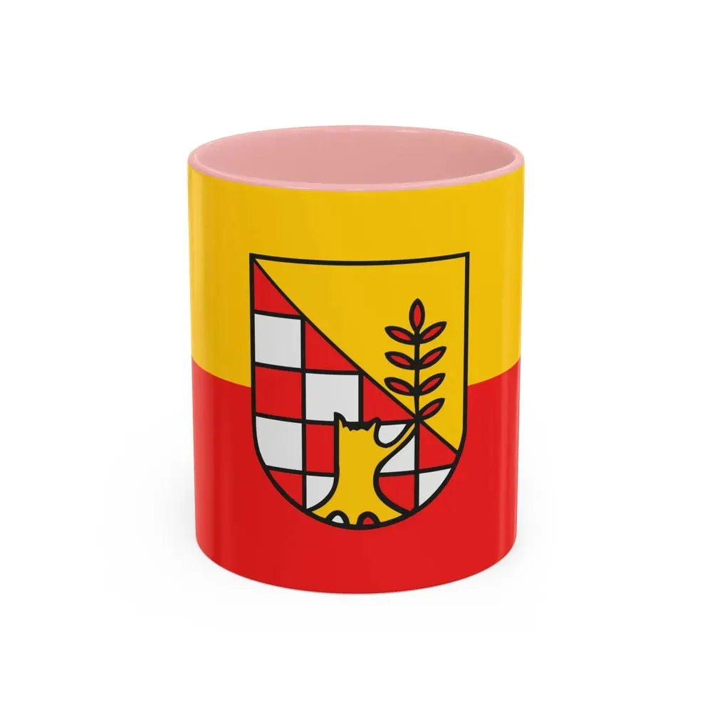 Flag of Nordhausen Germany - Accent Coffee Mug 11oz Pink - Go Mug Yourself