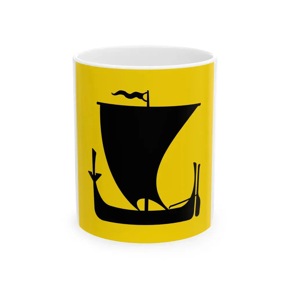Flag of Nordland Norway - White Coffee Mug 11oz - Go Mug Yourself