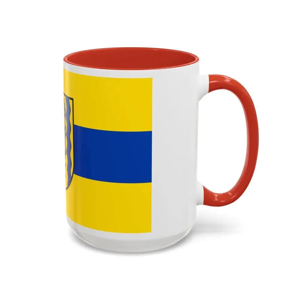 Flag of Nordsachsen Germany - Accent Coffee Mug - Go Mug Yourself