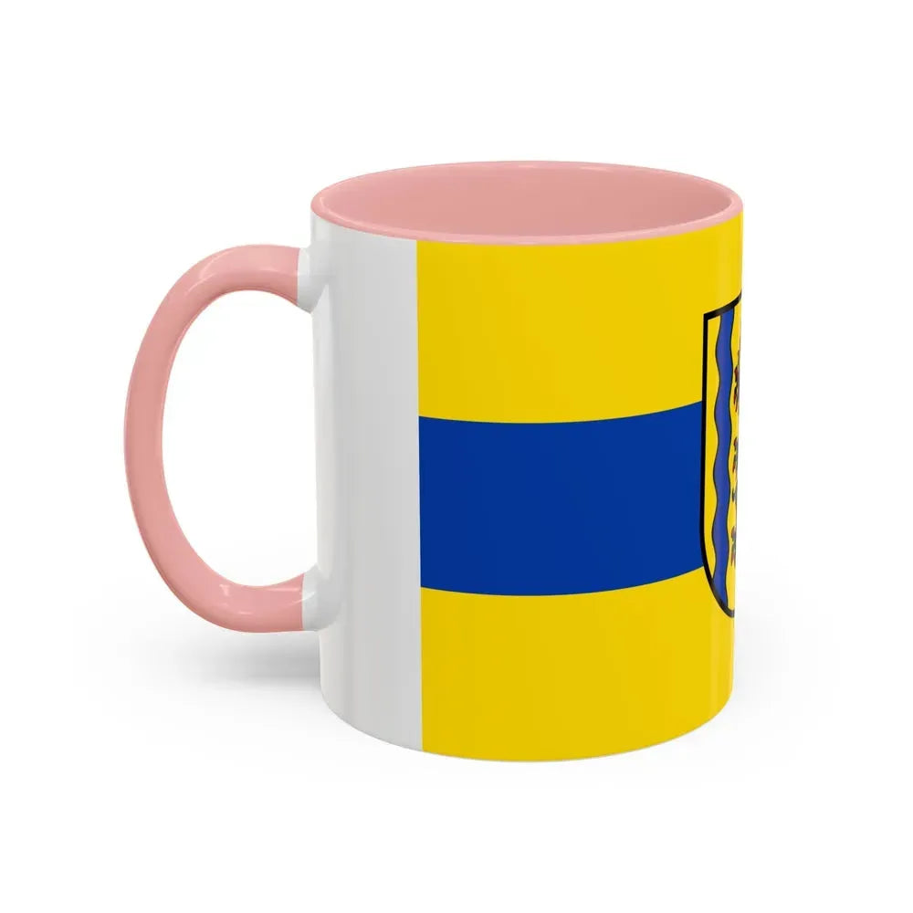 Flag of Nordsachsen Germany - Accent Coffee Mug - Go Mug Yourself