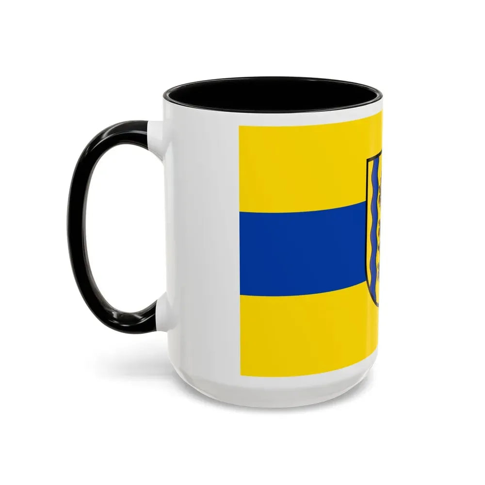 Flag of Nordsachsen Germany - Accent Coffee Mug - Go Mug Yourself