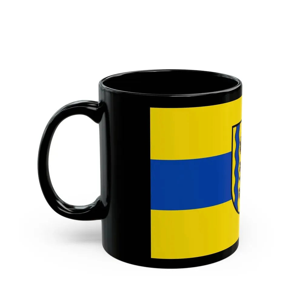 Flag of Nordsachsen Germany - Black Coffee Mug - Go Mug Yourself