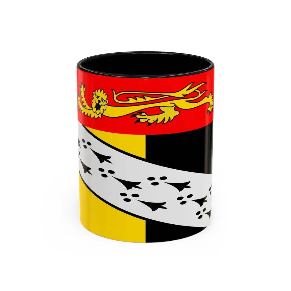 Flag of Norfolk UK - Accent Coffee Mug 11oz Black - Go Mug Yourself