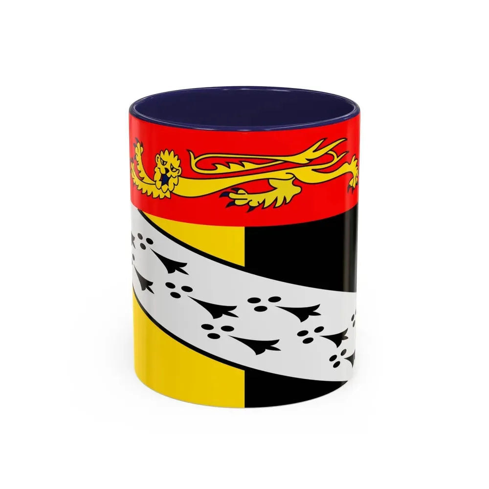 Flag of Norfolk UK - Accent Coffee Mug 11oz Navy - Go Mug Yourself