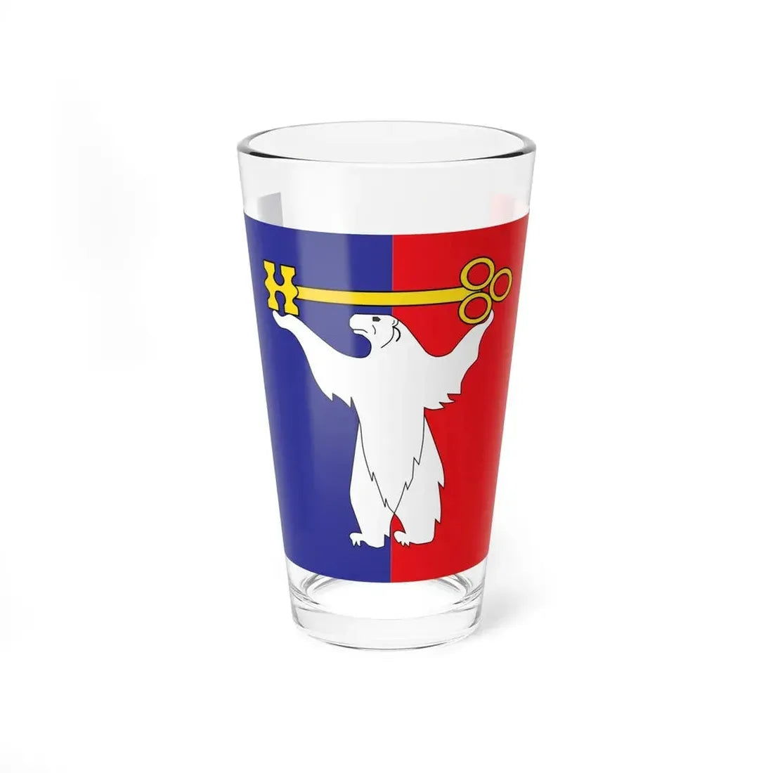 Flag of Norilsk Krasnoyarsk Krai Russia - Pint Glass 16oz 16oz - Go Mug Yourself