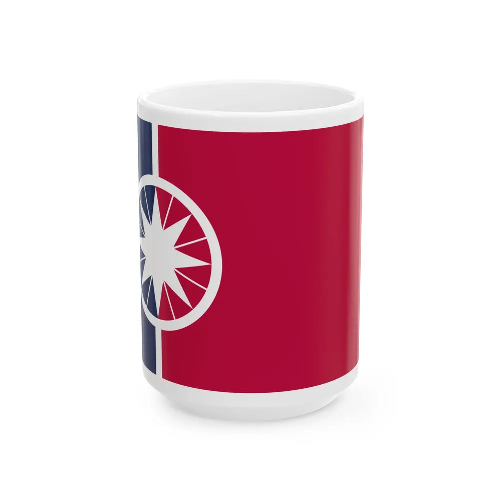 Flag of Norman Oklahoma (United States) White Coffee Mug 15oz - Go Mug Yourself