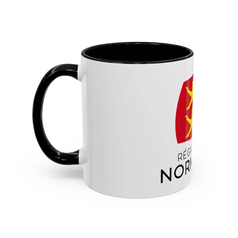 Flag of Normandy France - Accent Coffee Mug - Go Mug Yourself