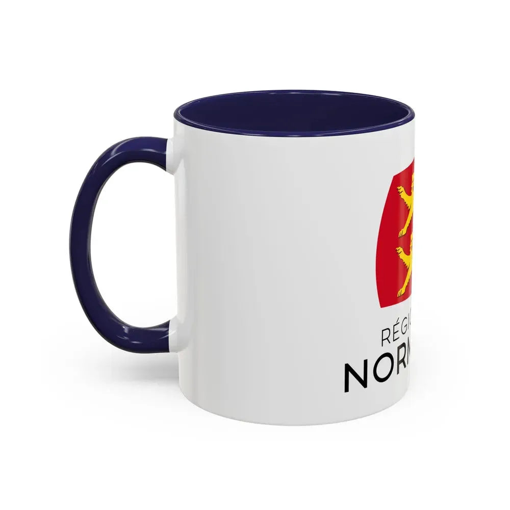 Flag of Normandy France - Accent Coffee Mug - Go Mug Yourself