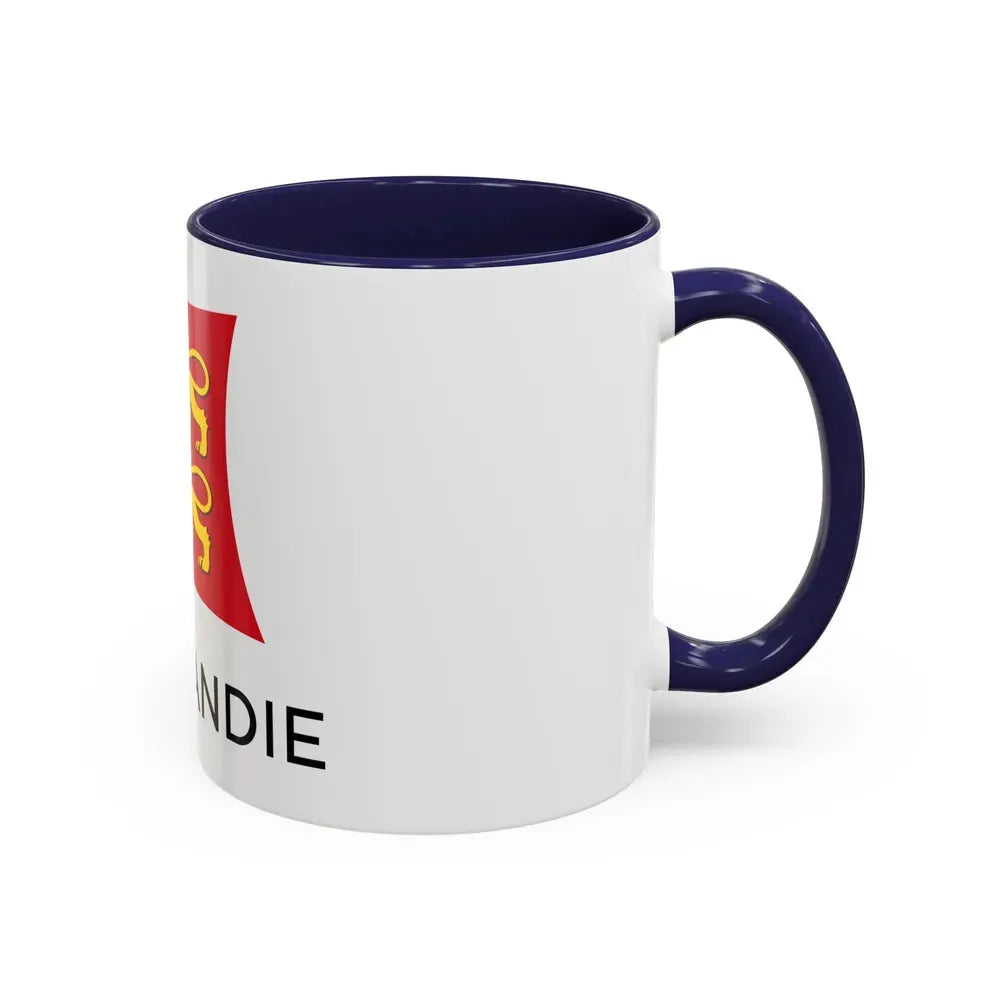 Flag of Normandy France - Accent Coffee Mug - Go Mug Yourself