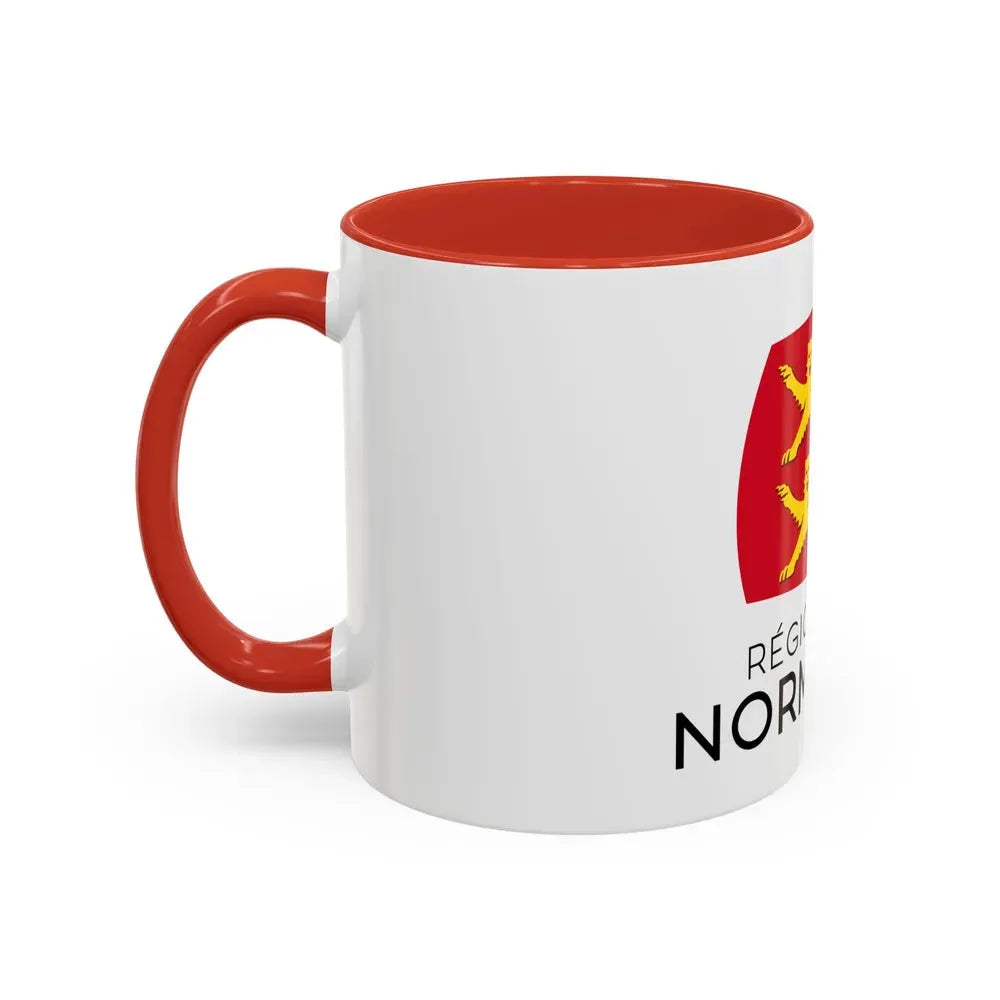 Flag of Normandy France - Accent Coffee Mug - Go Mug Yourself