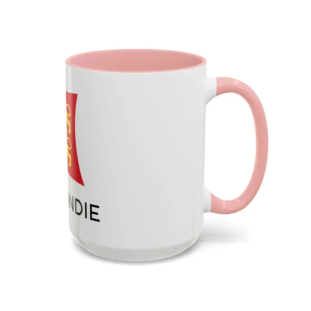 Flag of Normandy France - Accent Coffee Mug - Go Mug Yourself