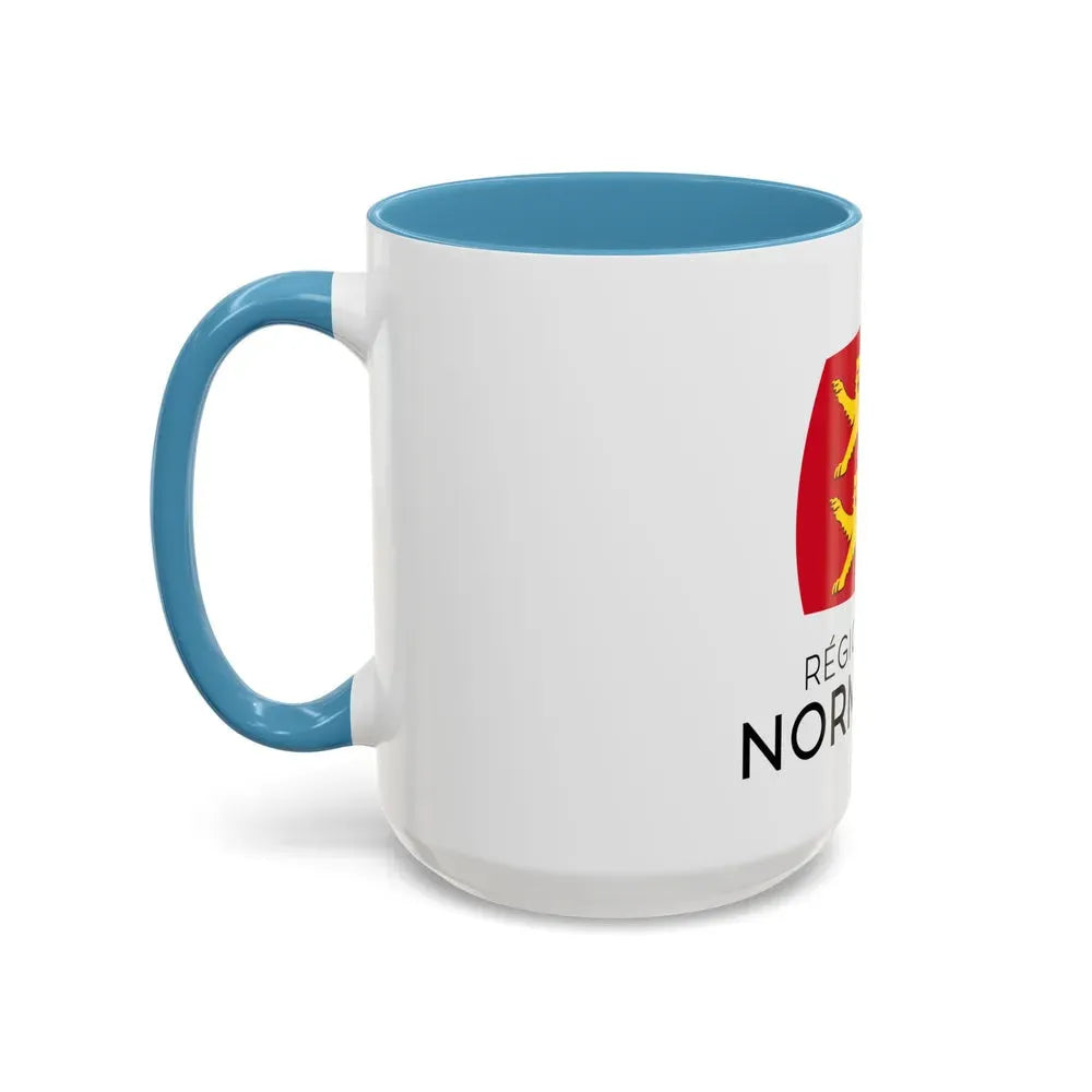 Flag of Normandy France - Accent Coffee Mug - Go Mug Yourself
