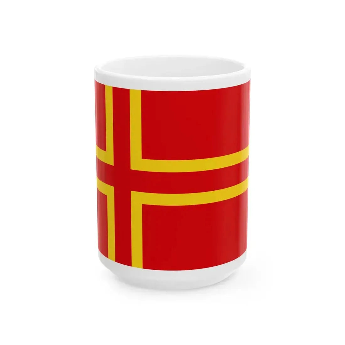 Flag of Normandy (France) White Coffee Mug 15oz - Go Mug Yourself