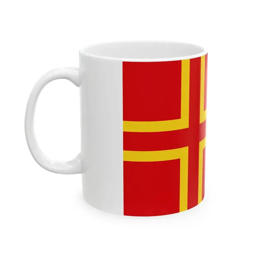Flag of Normandy (France) White Coffee Mug - Go Mug Yourself