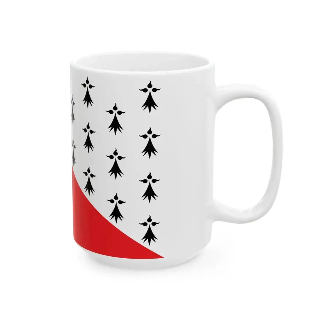 Flag of Nort-sur-Erdre (France) White Coffee Mug - Go Mug Yourself