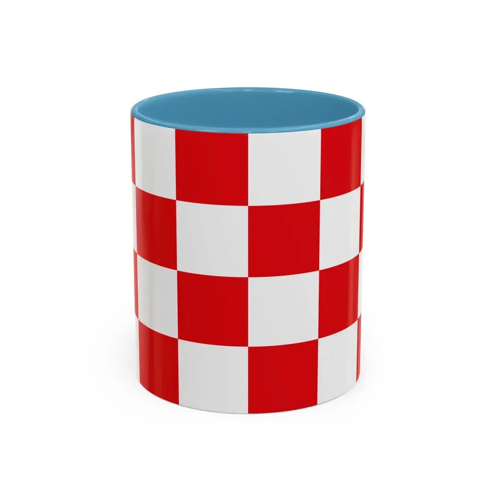 Flag of North Brabant Netherlands - Accent Coffee Mug 11oz Light Blue - Go Mug Yourself