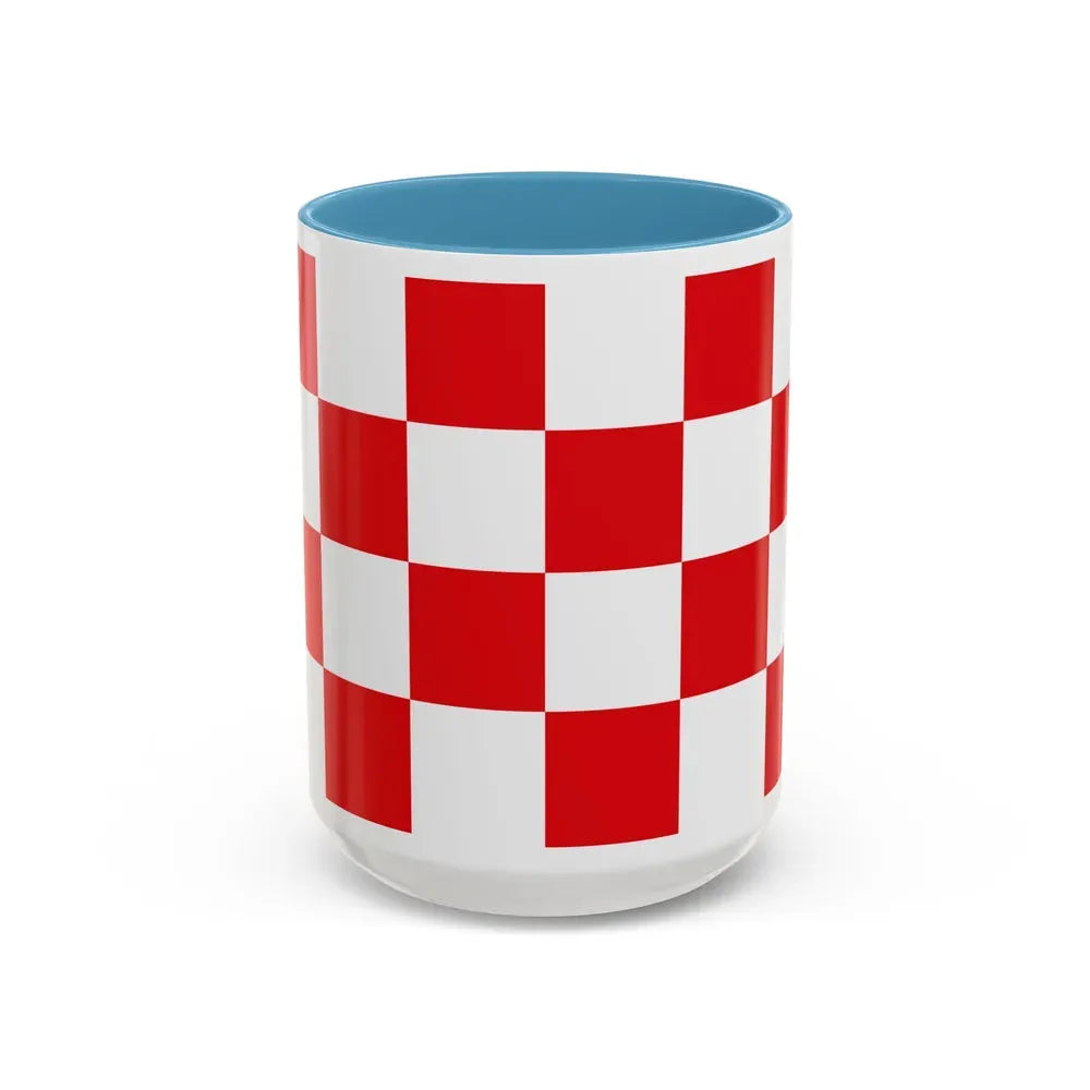 Flag of North Brabant Netherlands - Accent Coffee Mug 15oz Light Blue - Go Mug Yourself
