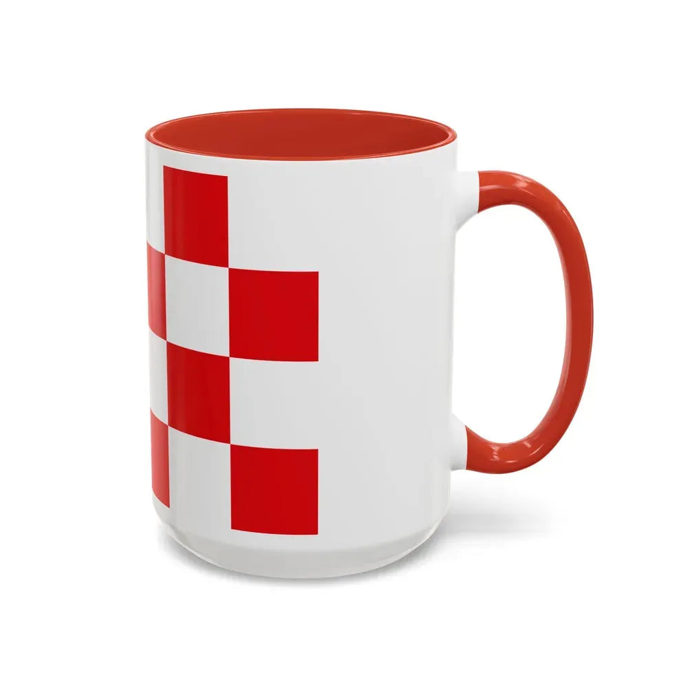 Flag of North Brabant Netherlands - Accent Coffee Mug - Go Mug Yourself