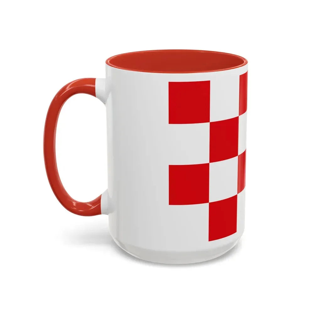 Flag of North Brabant Netherlands - Accent Coffee Mug - Go Mug Yourself