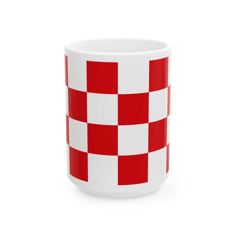 Flag of North Brabant Netherlands - White Coffee Mug 15oz - Go Mug Yourself