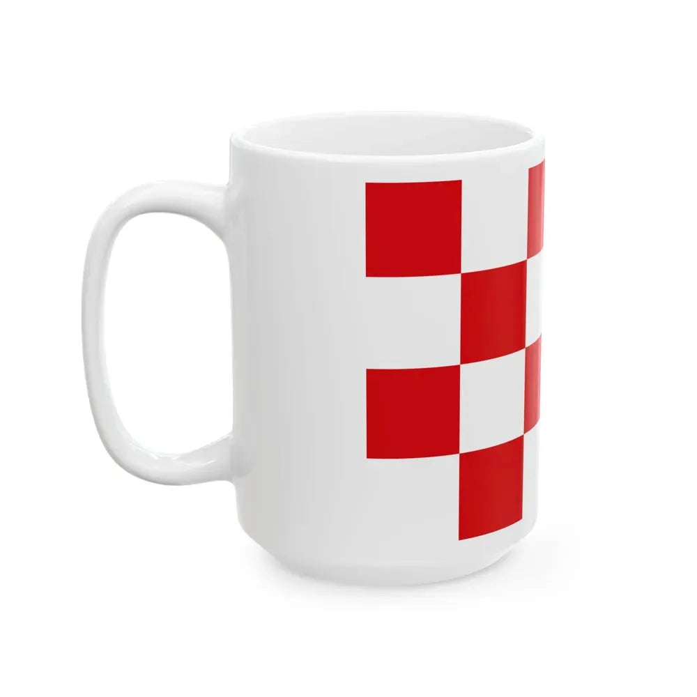 Flag of North Brabant Netherlands - White Coffee Mug - Go Mug Yourself