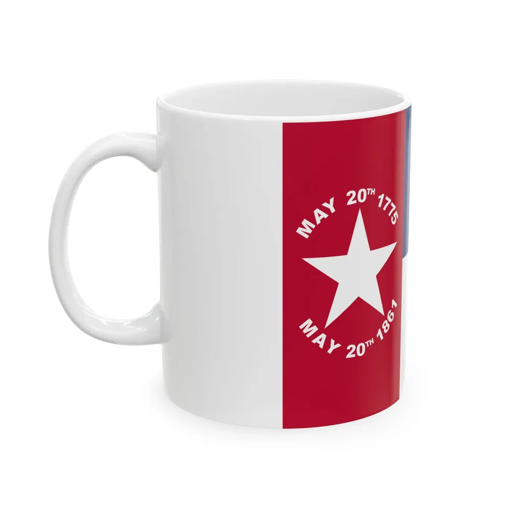 Flag of North Carolina 1861-1865 (United States) White Coffee Mug - Go Mug Yourself