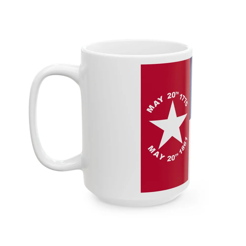 Flag of North Carolina 1861-1865 (United States) White Coffee Mug - Go Mug Yourself
