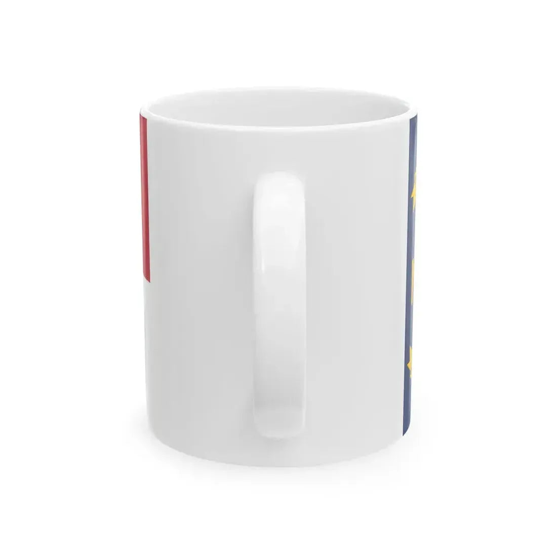 Flag of North Carolina 3-2 (United States) White Coffee Mug - Go Mug Yourself