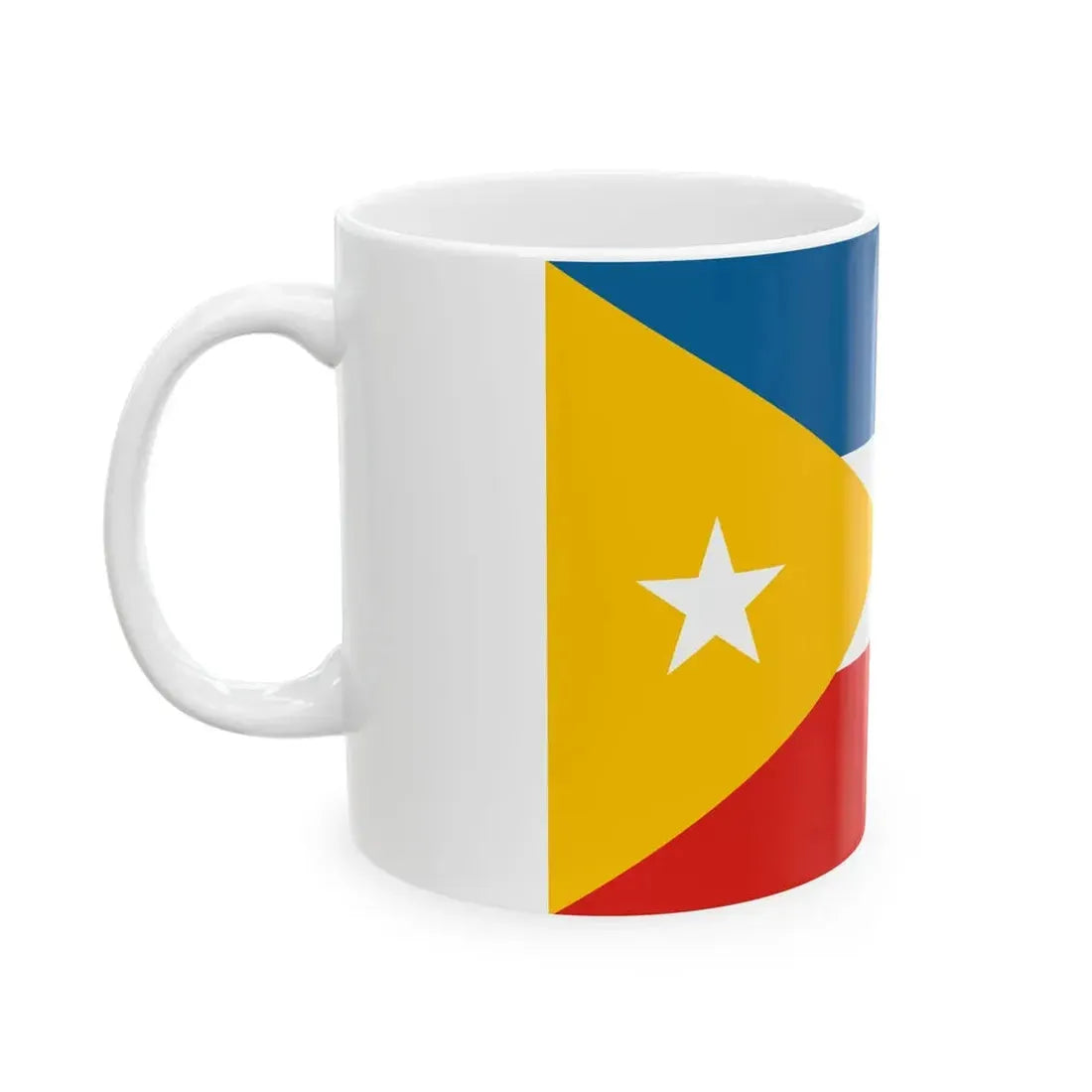 Flag of North China in Resistance (China) White Coffee Mug - Go Mug Yourself