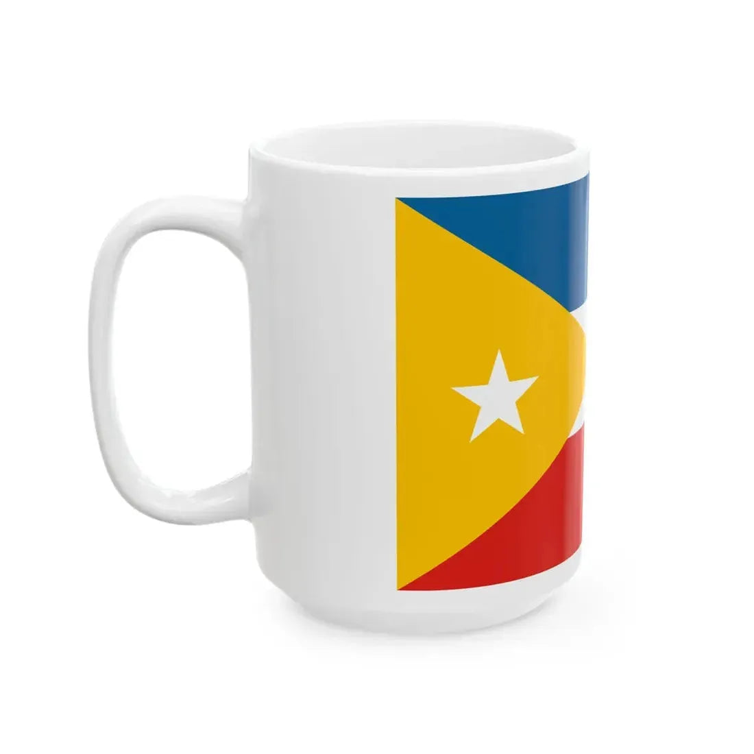 Flag of North China in Resistance (China) White Coffee Mug - Go Mug Yourself