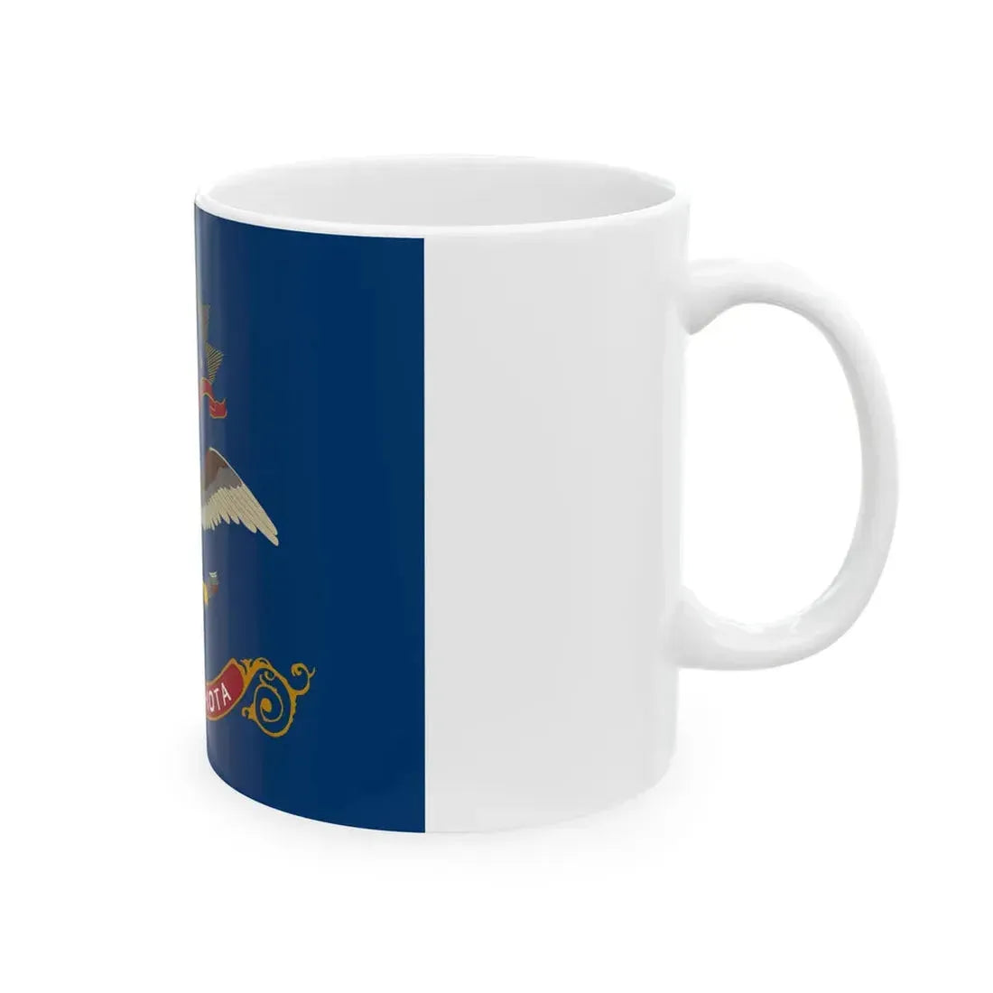 Flag of North Dakota (United States) White Coffee Mug - Go Mug Yourself