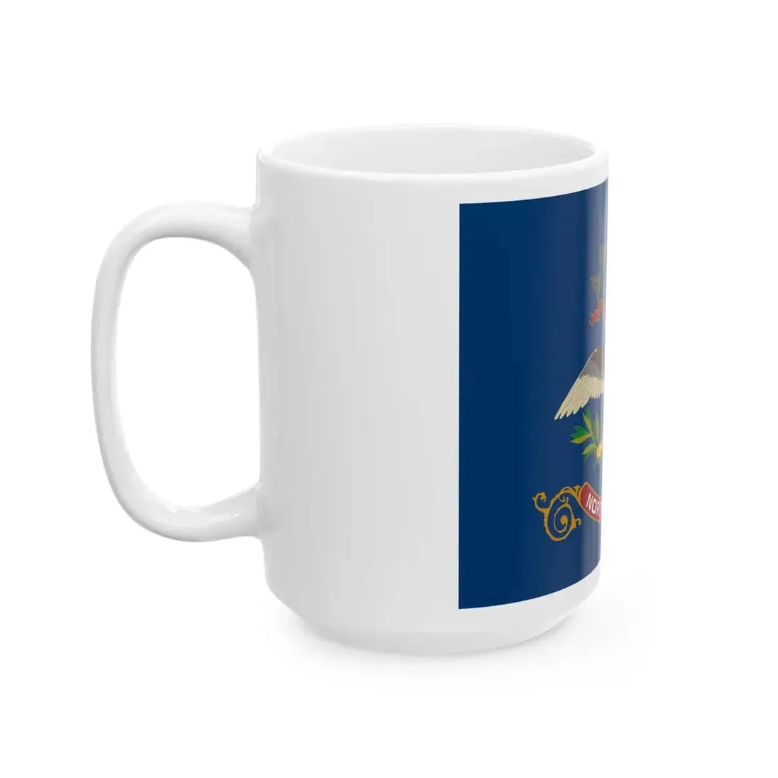 Flag of North Dakota (United States) White Coffee Mug - Go Mug Yourself