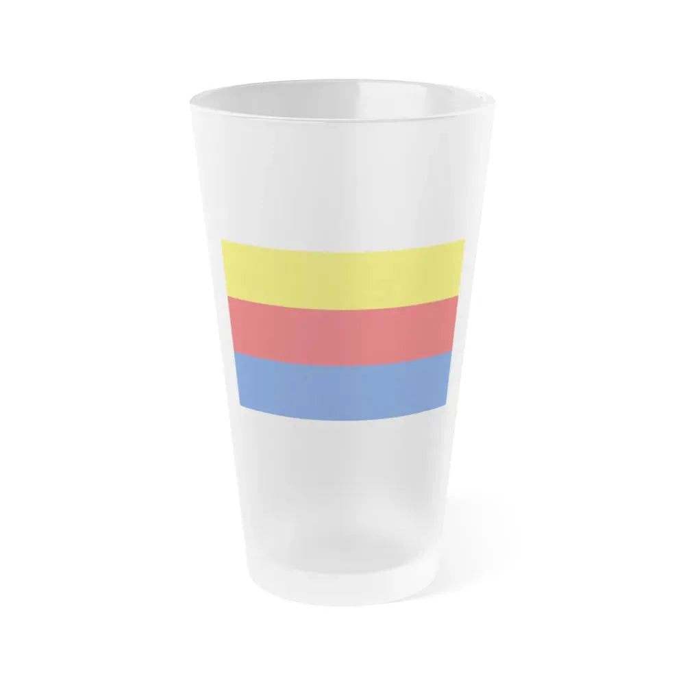 Flag of North Holland Netherlands - Frosted Pint Glass 16oz 16oz Frosted - Go Mug Yourself