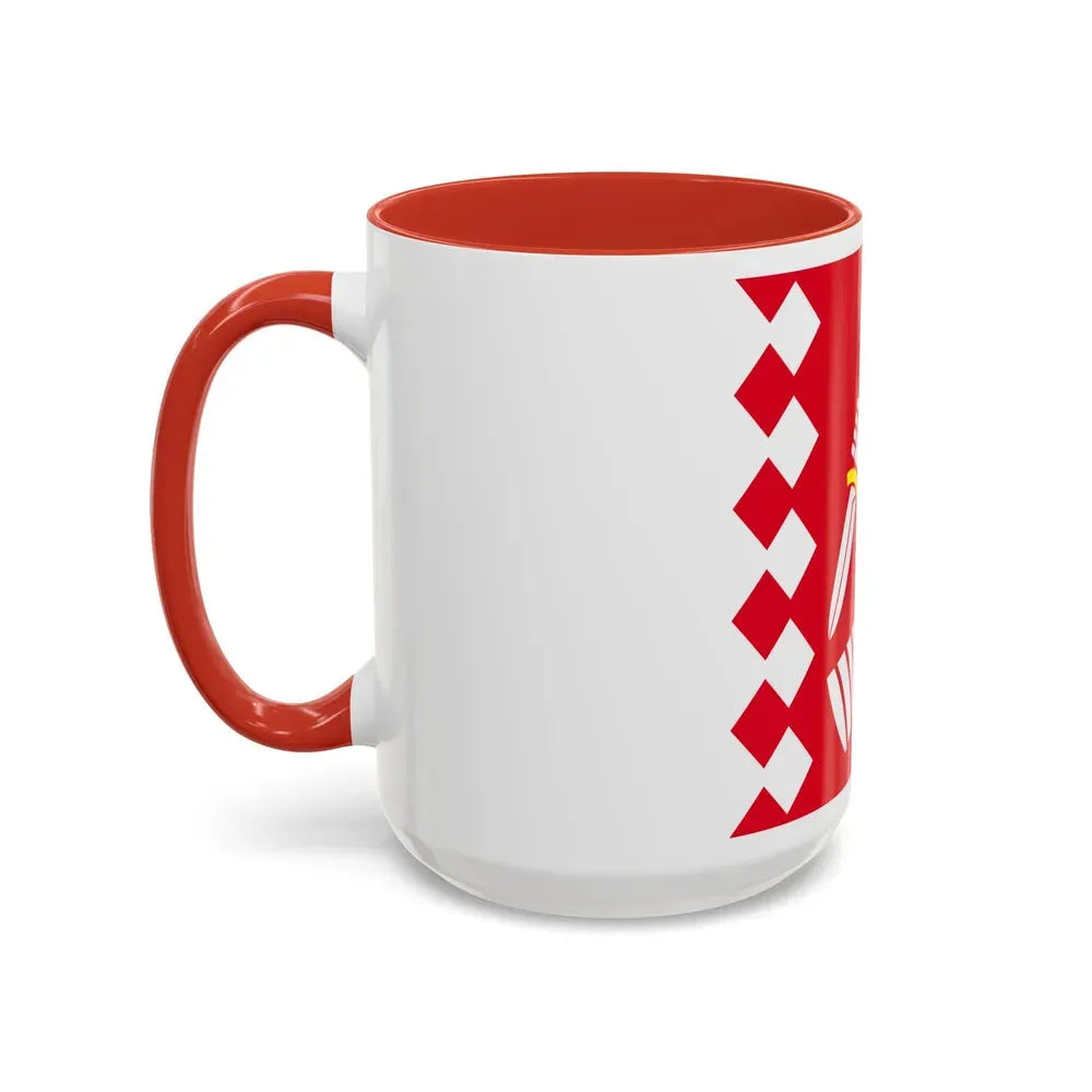 Flag of North Karelia Finland - Accent Coffee Mug - Go Mug Yourself