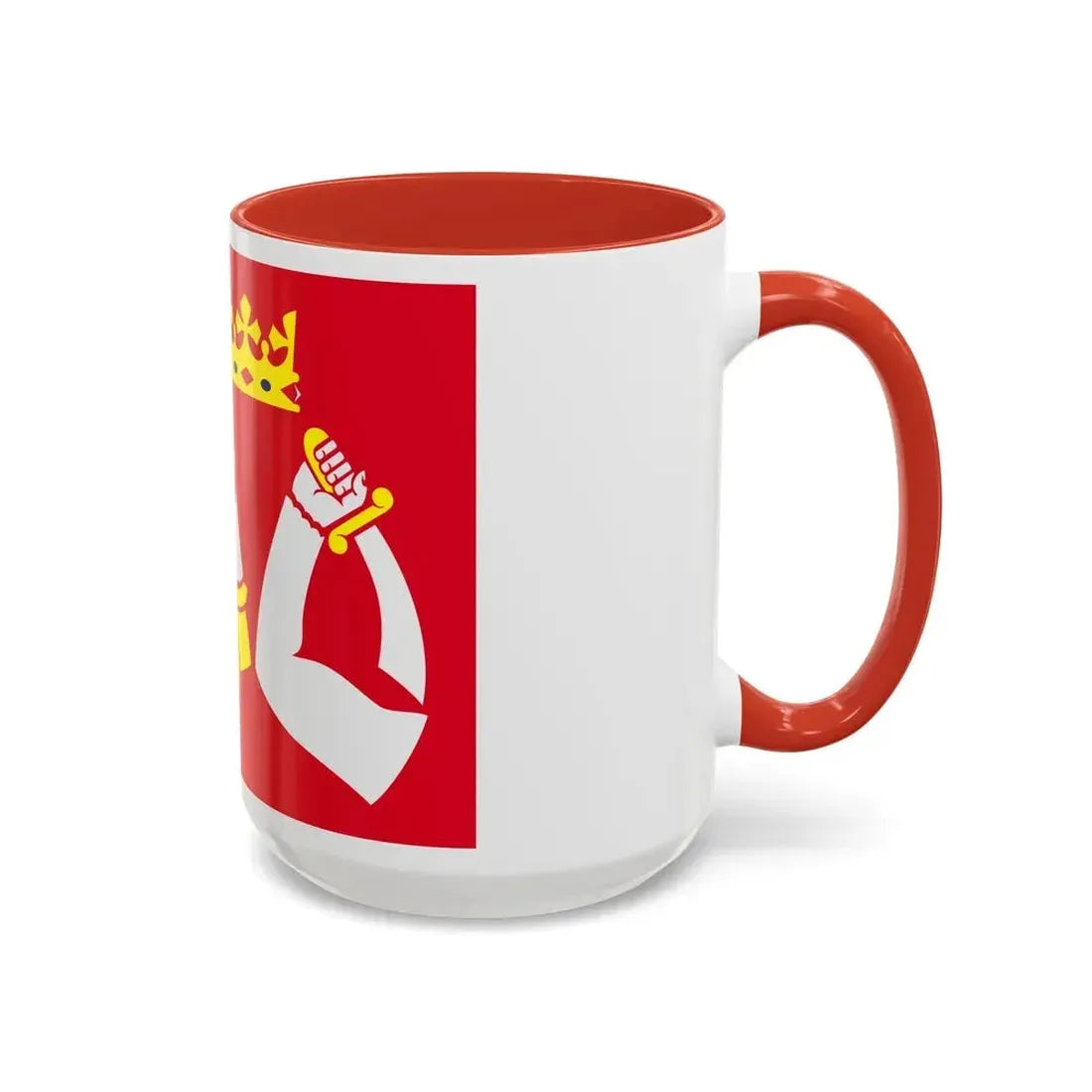 Flag of North Karelia Finland - Accent Coffee Mug - Go Mug Yourself