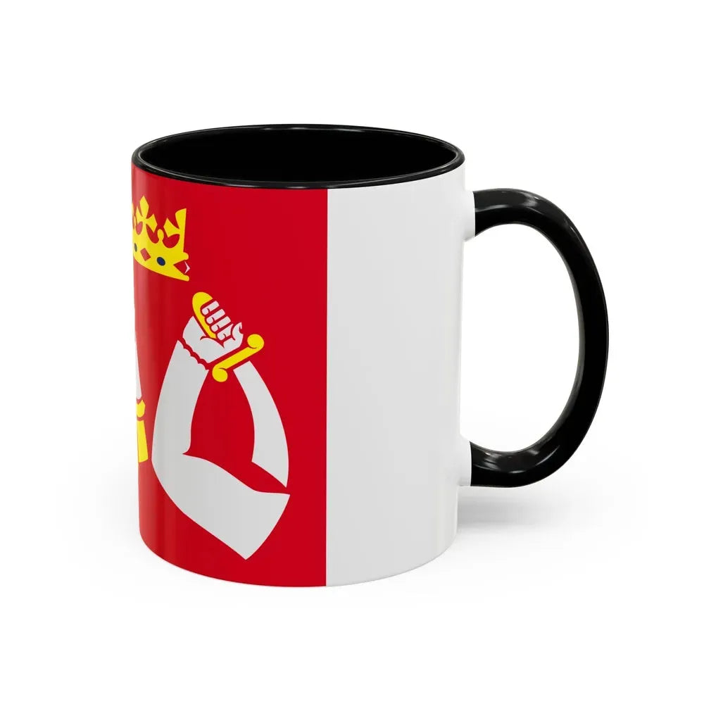 Flag of North Karelia Finland - Accent Coffee Mug - Go Mug Yourself