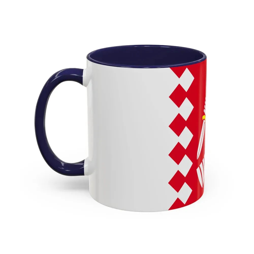 Flag of North Karelia Finland - Accent Coffee Mug - Go Mug Yourself