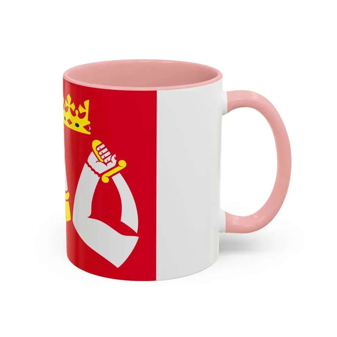 Flag of North Karelia Finland - Accent Coffee Mug - Go Mug Yourself