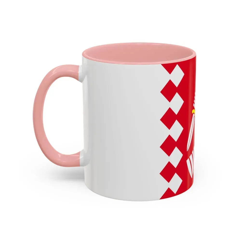 Flag of North Karelia Finland - Accent Coffee Mug - Go Mug Yourself