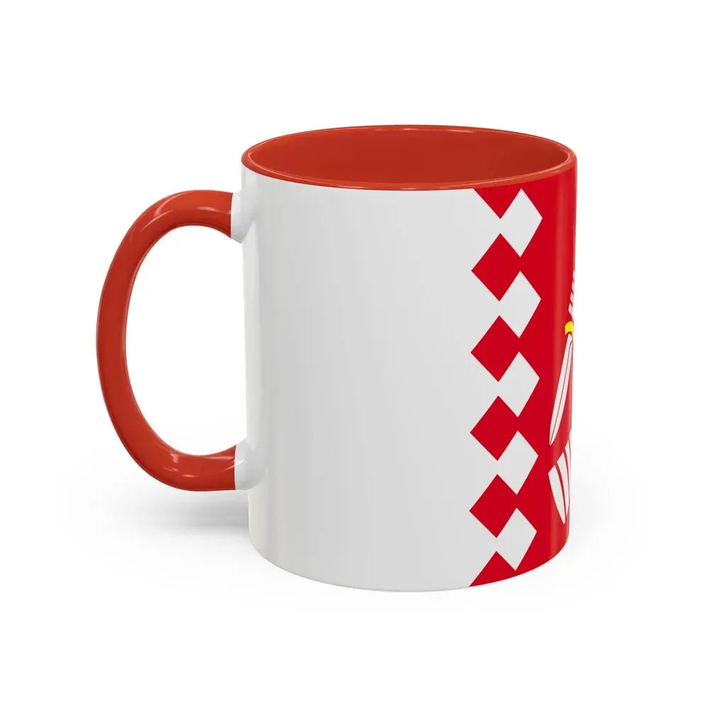 Flag of North Karelia Finland - Accent Coffee Mug - Go Mug Yourself