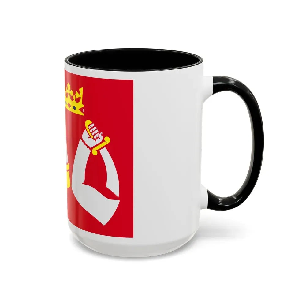 Flag of North Karelia Finland - Accent Coffee Mug - Go Mug Yourself