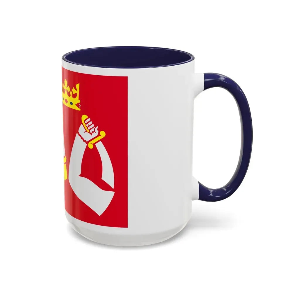 Flag of North Karelia Finland - Accent Coffee Mug - Go Mug Yourself