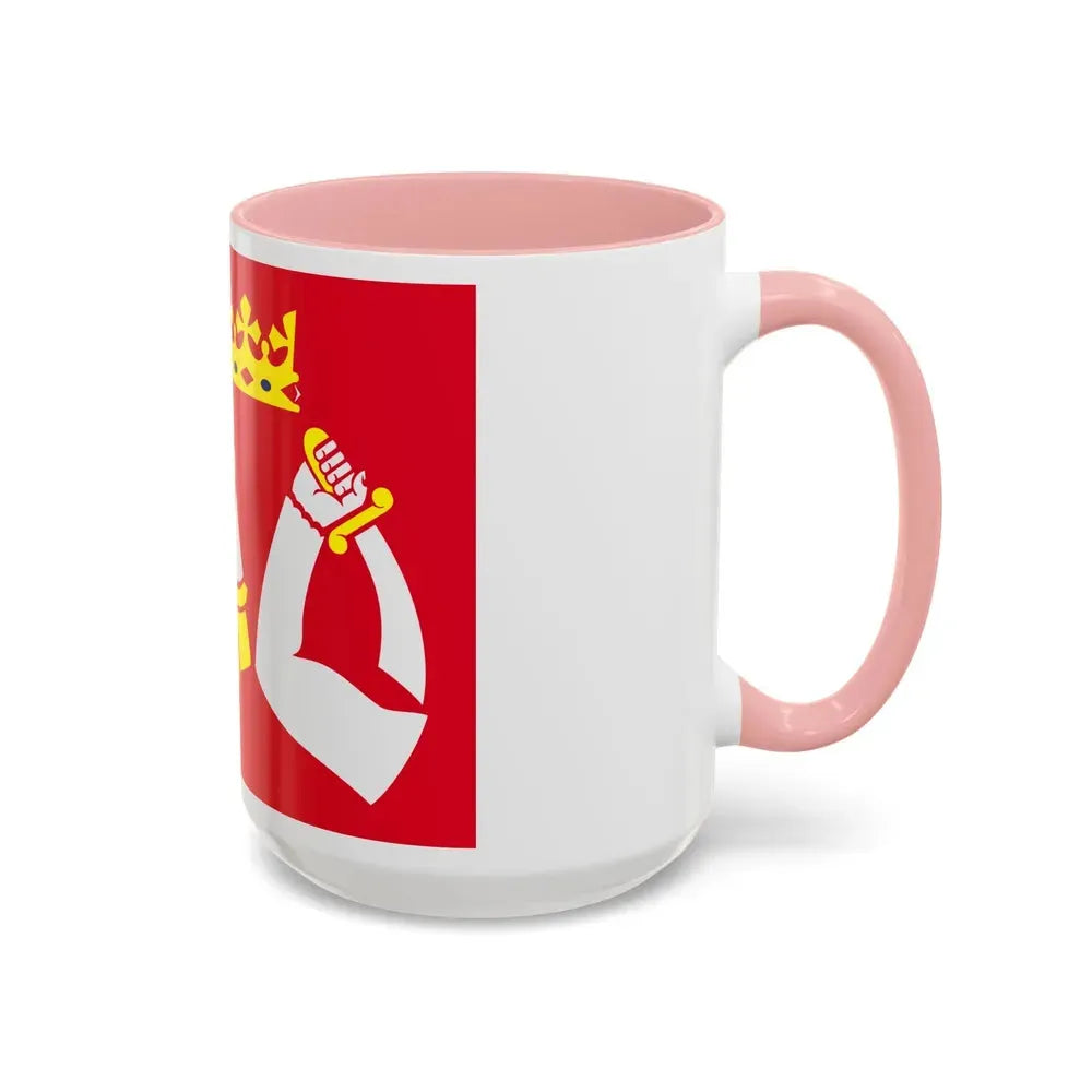 Flag of North Karelia Finland - Accent Coffee Mug - Go Mug Yourself